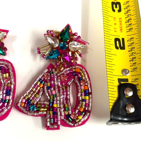🎉 40! Beaded earrings 🩷 - Picture 6 of 6